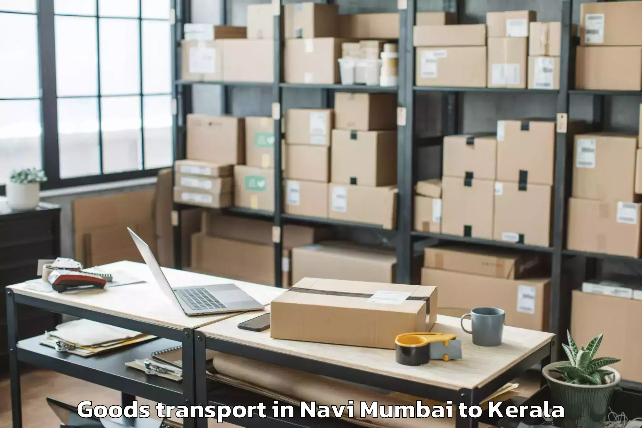 Affordable Navi Mumbai to Paravur Tekkumbhagam Goods Transport